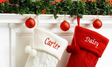 Cable Knit Christmas Stockings