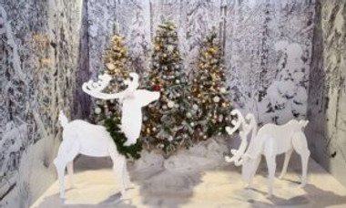 Christmas Deer - Stencils Kit For Window Decoration- Christmas