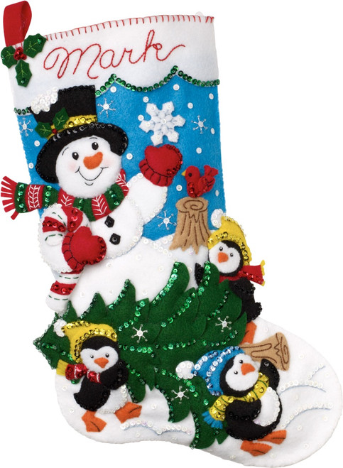 The Perfect Tree Bucilla Stocking Kit, from MerryStockings