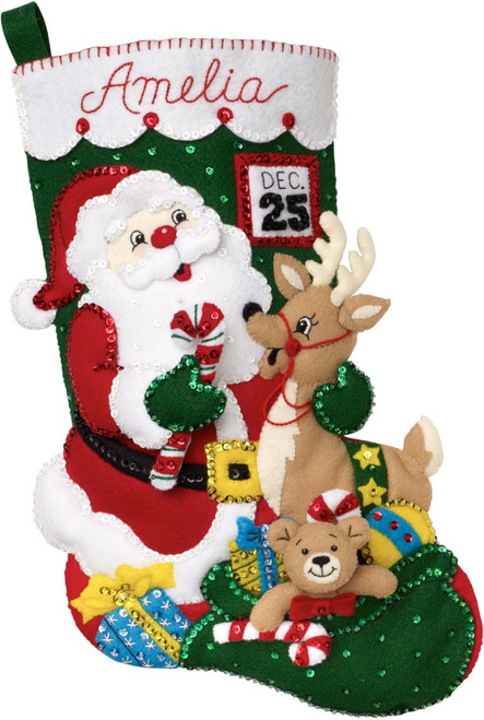 Santa and Friends Bucilla Stocking Kit