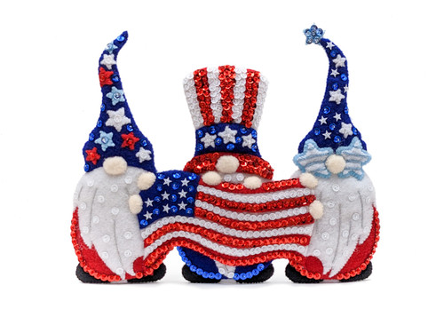 THE MANTEL SERIES™ | MerryStockings Patriotic Gnomes