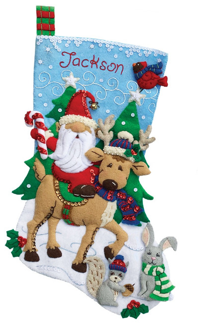 Bucilla Christmas Tree Surprise Stocking Kit