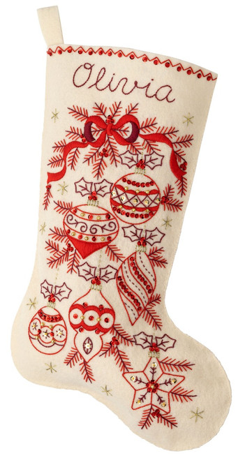 Classic Christmas Bucilla Stocking Kit, 18" finished size MerryStockings