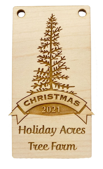 Custom Wood Ornament 106 | Tree Farm Wholesale