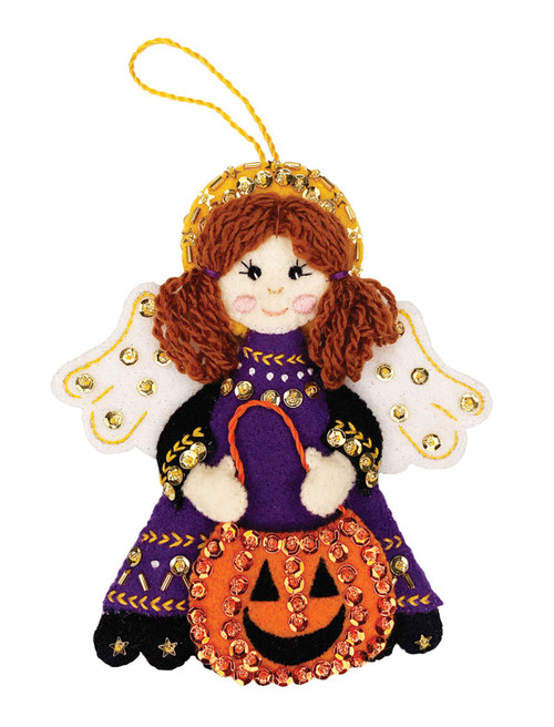 2024 MerryCollectibles Holiday Angel Series | Halloween Angel | Exclusive MerryStockings ornament, similar to Bucilla