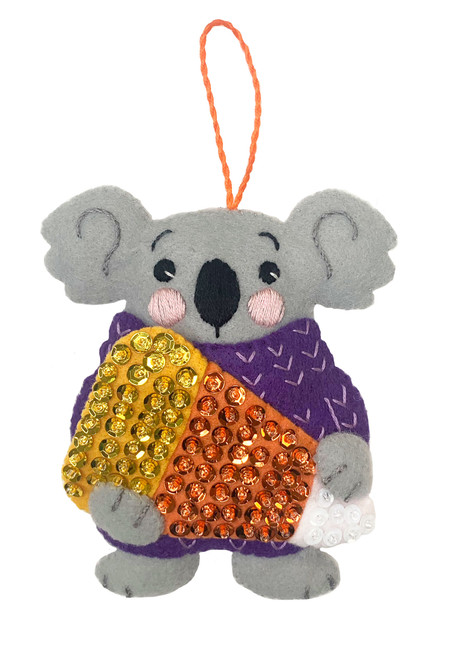 2024 MerryCollectibles Candy Corn Koala, Exclusive to MerryStockings. Similar to a Bucilla ornament.