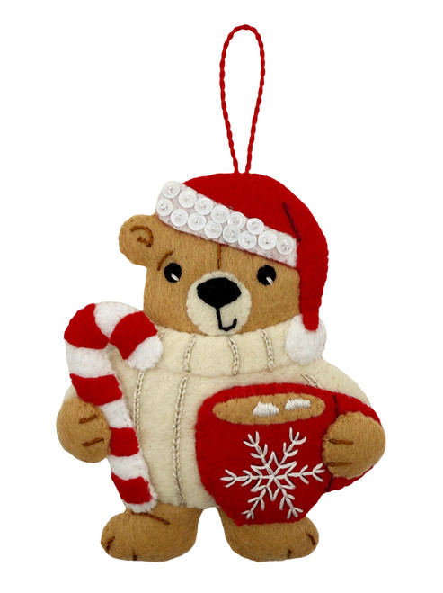 MerryCollectibles | COCOA BEAR felt ornament kit Bucilla