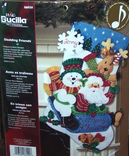Sledding Friends Bucilla Felt Christmas Kit | MerryStockings