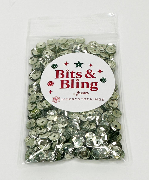 Sage Green Bits & Bling 5mm Cupped Sequins from MerryStockings