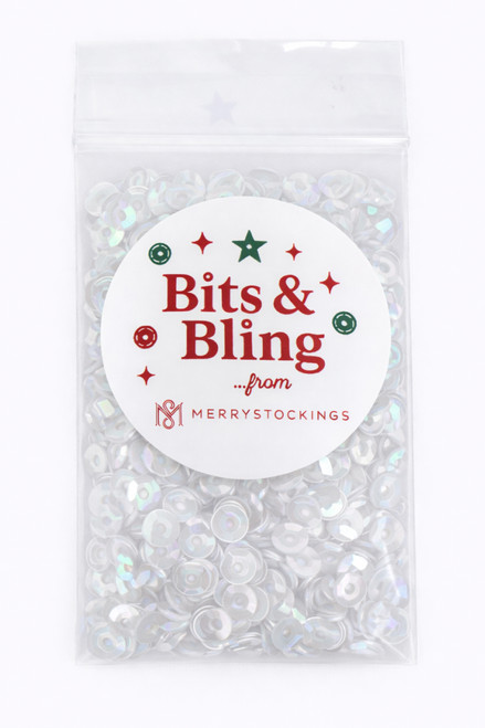 Bits & Bling | MerryStockings 5MM Slightly Cupped Sequins, Iridescent