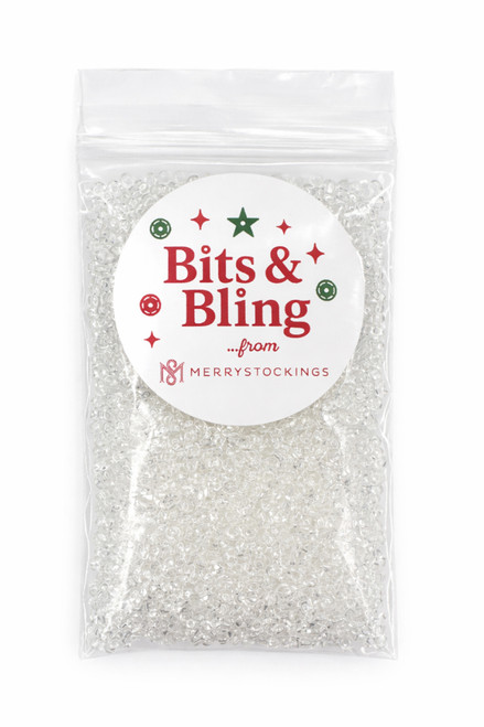 Bits & Bling | MerryStockings 10/0 Seed Bead, Transparent Crystal (Clear)