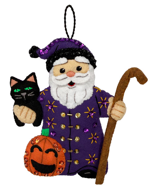 October Halloween Santa Felt Ornament Kit – Santas Through the Seasons