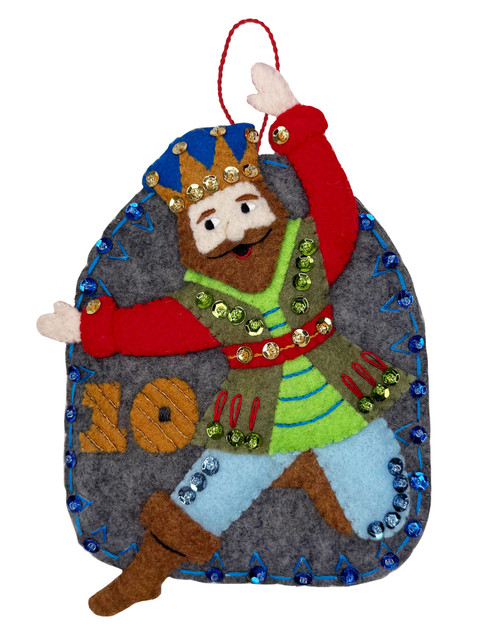 Ten Lords-a-Leaping Felt Ornament Kit – 12 Days of Christmas Series