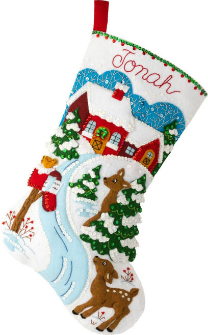 Shop Plaid Bucilla ® Seasonal - Felt - Stocking Kits - Penguins at