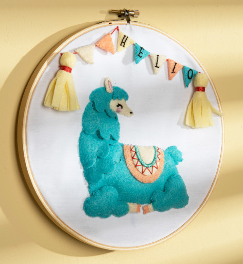 Llama Bucilla Baby Felt Wall Hanging Kit