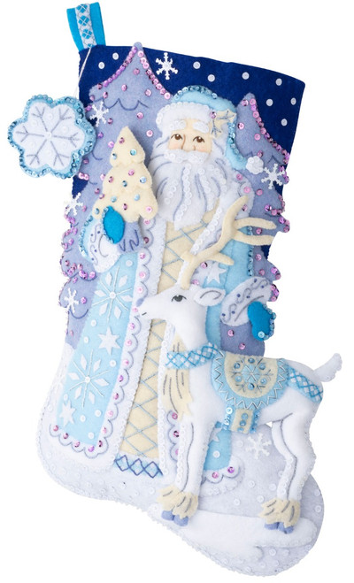 Bucilla Felt Ornament Kit, Santa's Unicorn