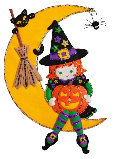 Witching Moon Bucilla Felt Wall Hanging Kit