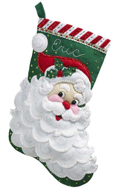 Jolly St. Nick Bucilla Christmas Stocking Kit