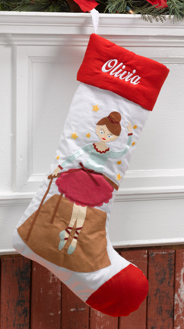 Dancer Personalized Christmas Stocking