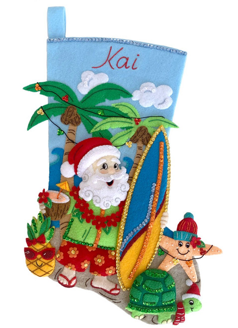 Tropical Tidings MerryStockings Felt Stocking Kit