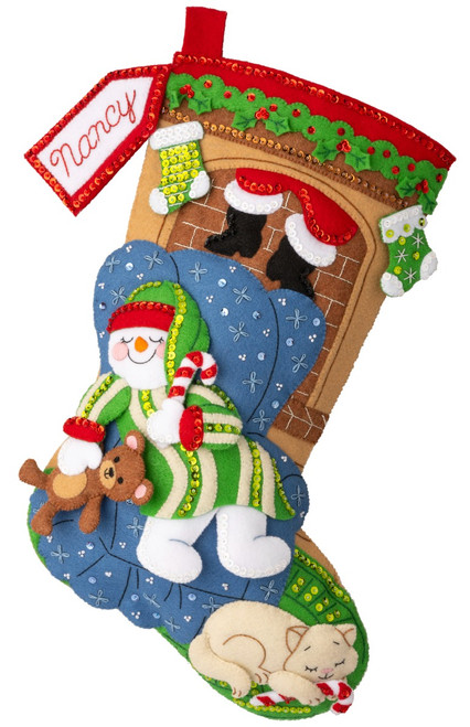 Holiday Dreaming Bucilla Felt Stocking Kit