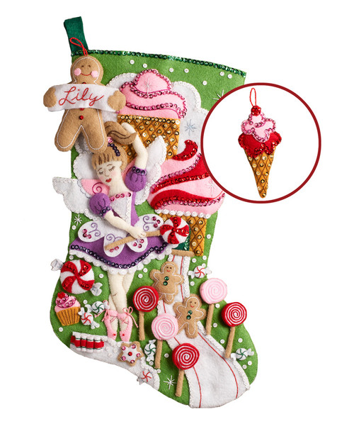 Sugarland Fairy Bucilla Christmas Stocking Kit