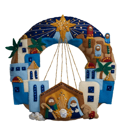 Town of Bethlehem Wreath Kit from Bucilla