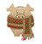 Wood and Floss Stitchable Ornament: Piglet in Scarf