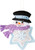 Let it Snow Bucilla Felt Ornament (set of 4), Snowman 4 rom MerryStockings