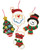 Glitz Santa Ornaments Bucilla Ornament Set (4 pieces)