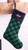 Green Buffalo Check personalized Christmas stockings, Made in the USA