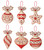 Classic Christmas 6 piece felt ornament set by Bucilla 89508E