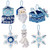 Arctic Santa & Friends Felt Ornament kit from Bucilla, set of 6 GROUP