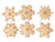 Pearl Snowflakes Felt Ornament kit from Bucilla, set of 6 Group