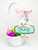 Easter Basket Felt Tags, personalized, MerryStockings, similar to Bucilla ornament, on a basket which isn't included