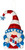Red, White, Blue Gnomes Felt Ornament kit from Bucilla, gnome 1