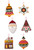 Santa's Nordic Felt Ornament kit from Bucilla, set of 6, available at MerryStockings Santa's Nordic Felt Ornament kit from Bucilla, set of 6, available at MerryStockings