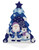 Winter Frost TreeScape felt kit featuring a frosty Santa and polar bear inside a layered blue and white tree shape with snowflakes and sequins.