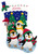 Skating Penguins Felt Christmas Stocking Kit by MerryStockings