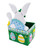 Easter Bunny Felt Gift Basket Kit with Chick and Beaded Eggs – Happy Easter Spring Candy Holder BACKSIDE