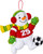 Soccer Snow Day Bucilla Felt Ornament kit from Bucilla, set of 4, available at MerryStockings