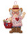 Texas Stitchin' Mrs. Claus felt ornament kit wearing a cowboy hat and holding a sewing basket.