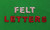 Felt Letters - WHITE