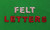 Felt Letters - GREEN