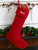 Red Quilted Soft Cotton Personalized Christmas Stocking