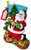 Toy Train Santa Bucilla Felt Stocking Kit