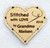 Personalized WoodenTag | Stitched with Love Heart