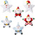 Star of the Show Bucilla Felt Ornament Kit (set of 6), group, 89574E