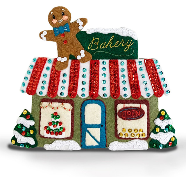 THE MANTEL SERIES™ MerryStockings Collectible Classic Village