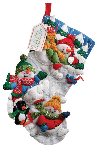 Snow Fun Bucilla Christmas Stocking Kit